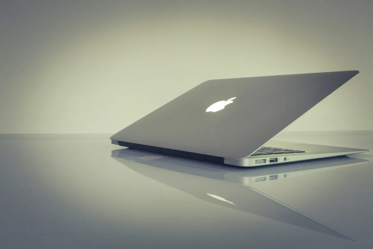 A photo of a macbook air