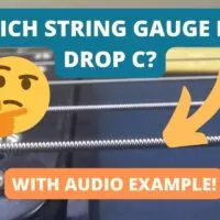 string gauge for drop C