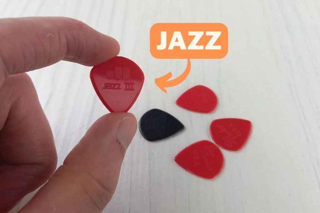 Jazz pick size