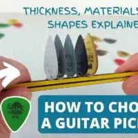 Guitar pick thickness