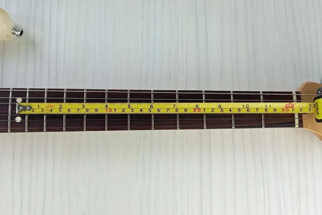 how to measure guitar scale length