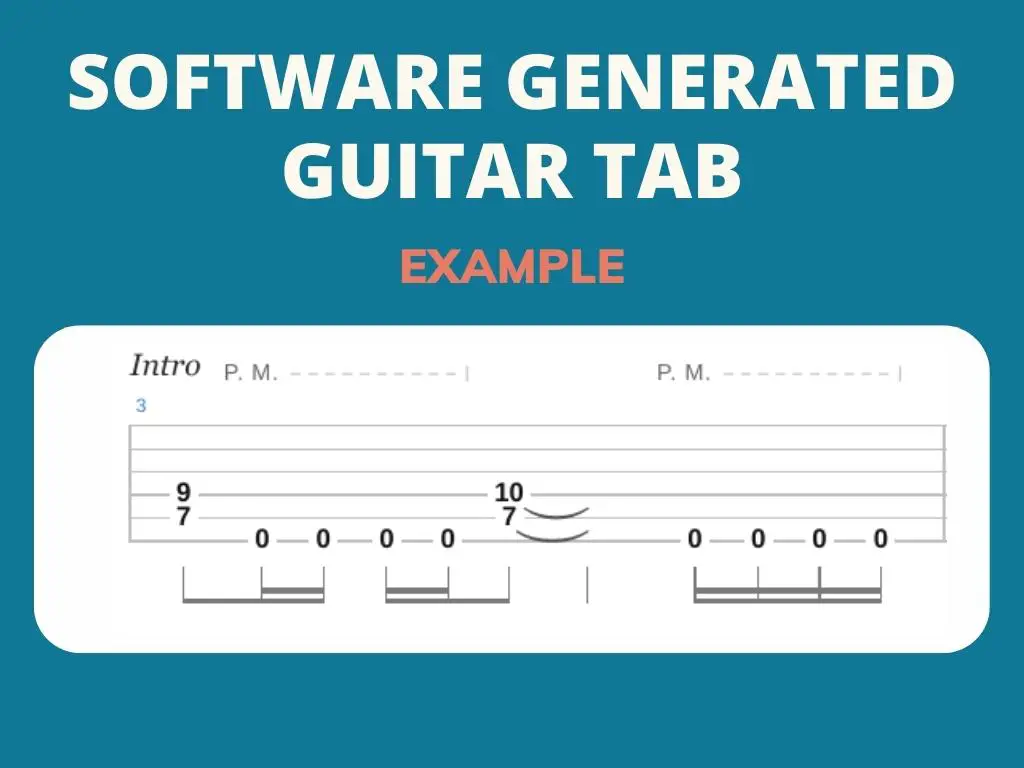 Software guitar tab