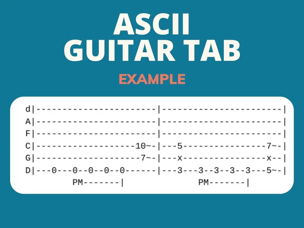 ASCII guitar tab