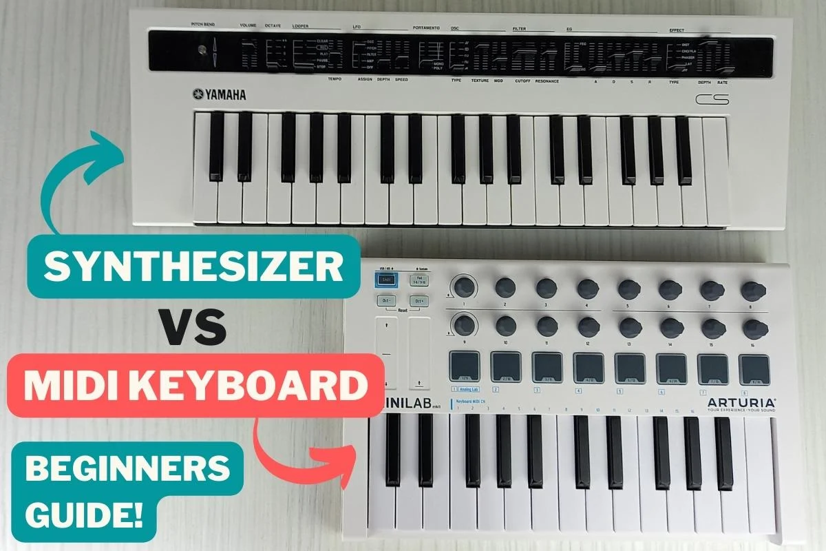 MIDI keyboard vs synthesizer