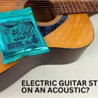 Can you put electric guitar strings on an acoustic guitar